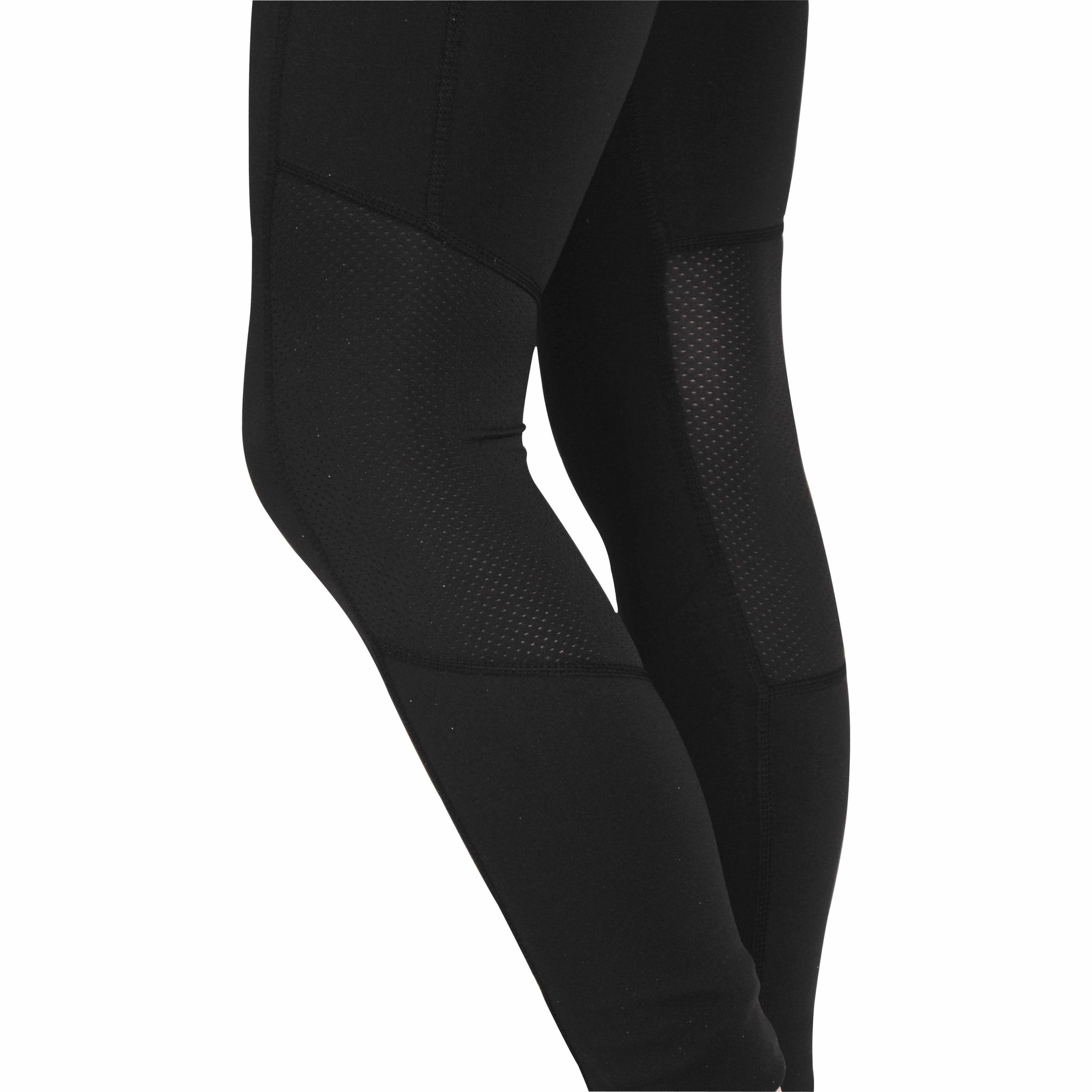 More Mile Excel Womens 7/8 Running Tights - Black Squat Proof Fabric