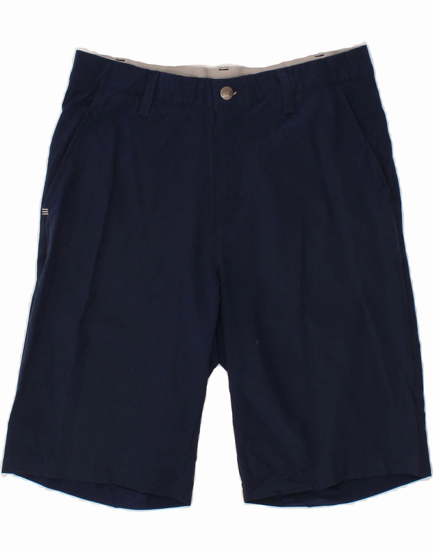 ADIDAS Mens Chino Shorts W30 Medium  Navy Blue Polyester Active Life