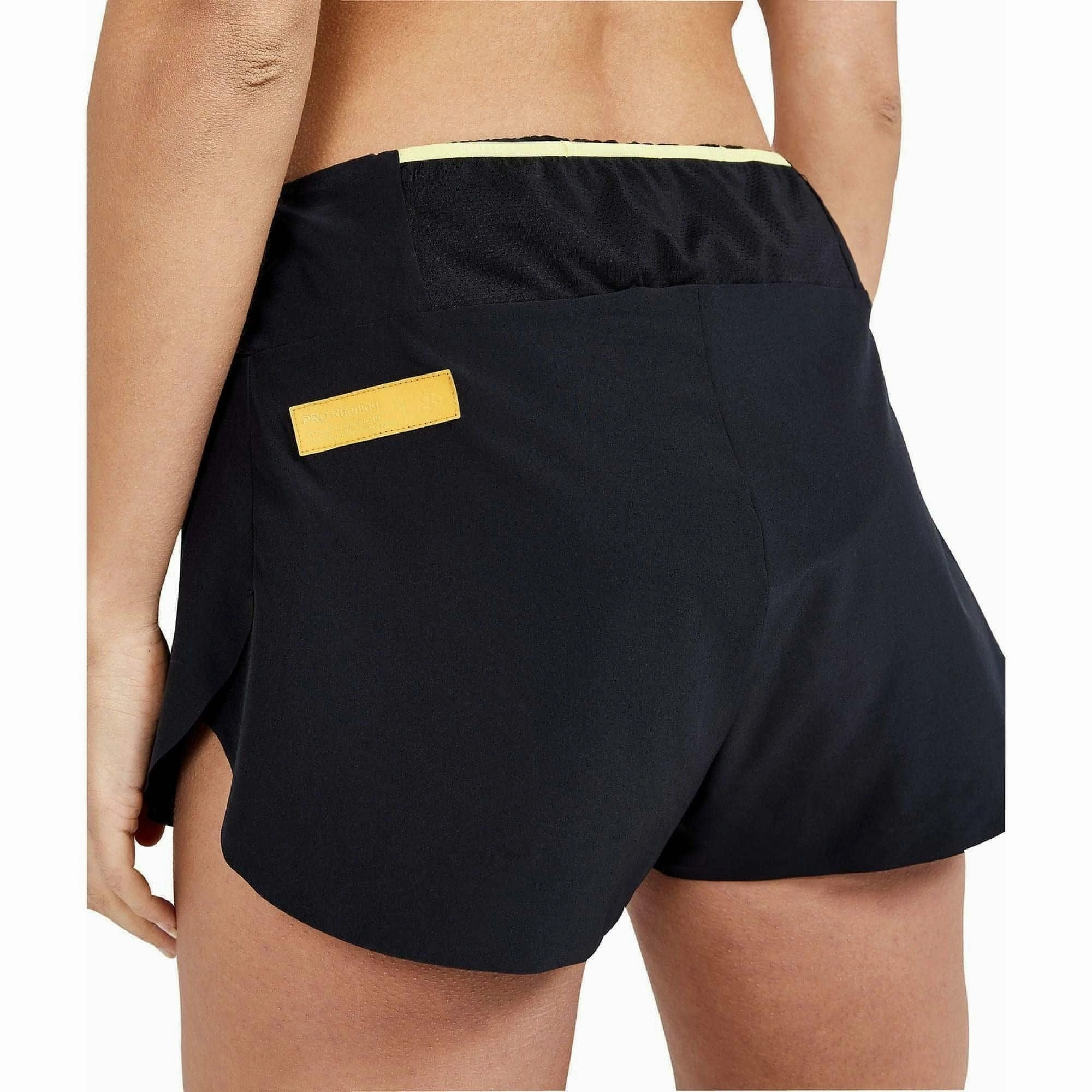 Craft PRO Hypervent Split Womens Running Shorts - Black Polyester fabric