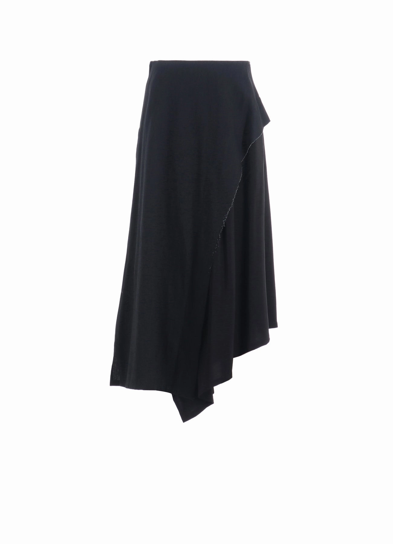 Timeless Comfort Wear Perfect Design CREPE de CHINE/6oz DENIM LEFT FLARE SKIRT