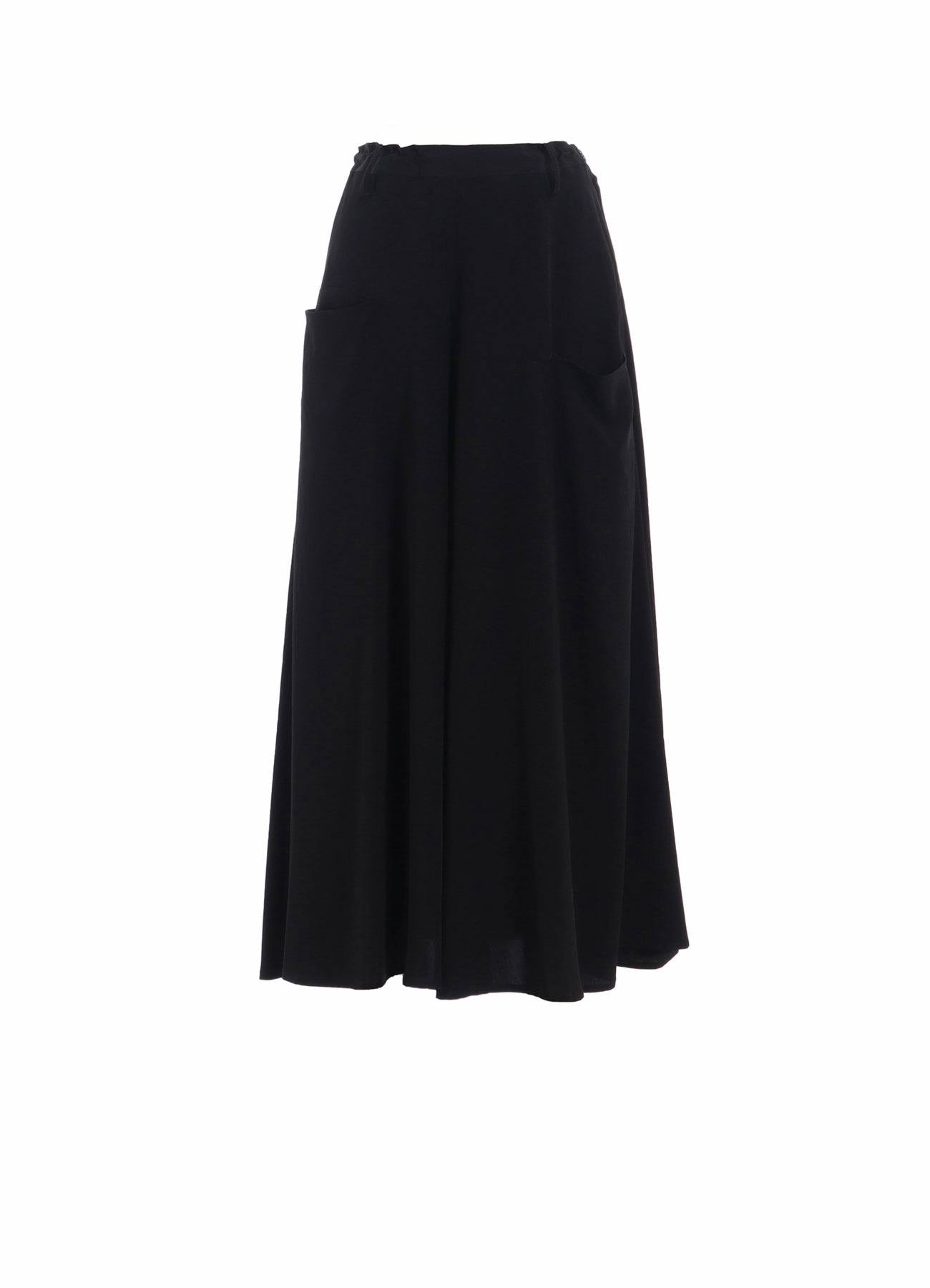 Low Bulk Material Slim Stretch CREPE de CHINE FRONT PANEL POCKET SKIRT