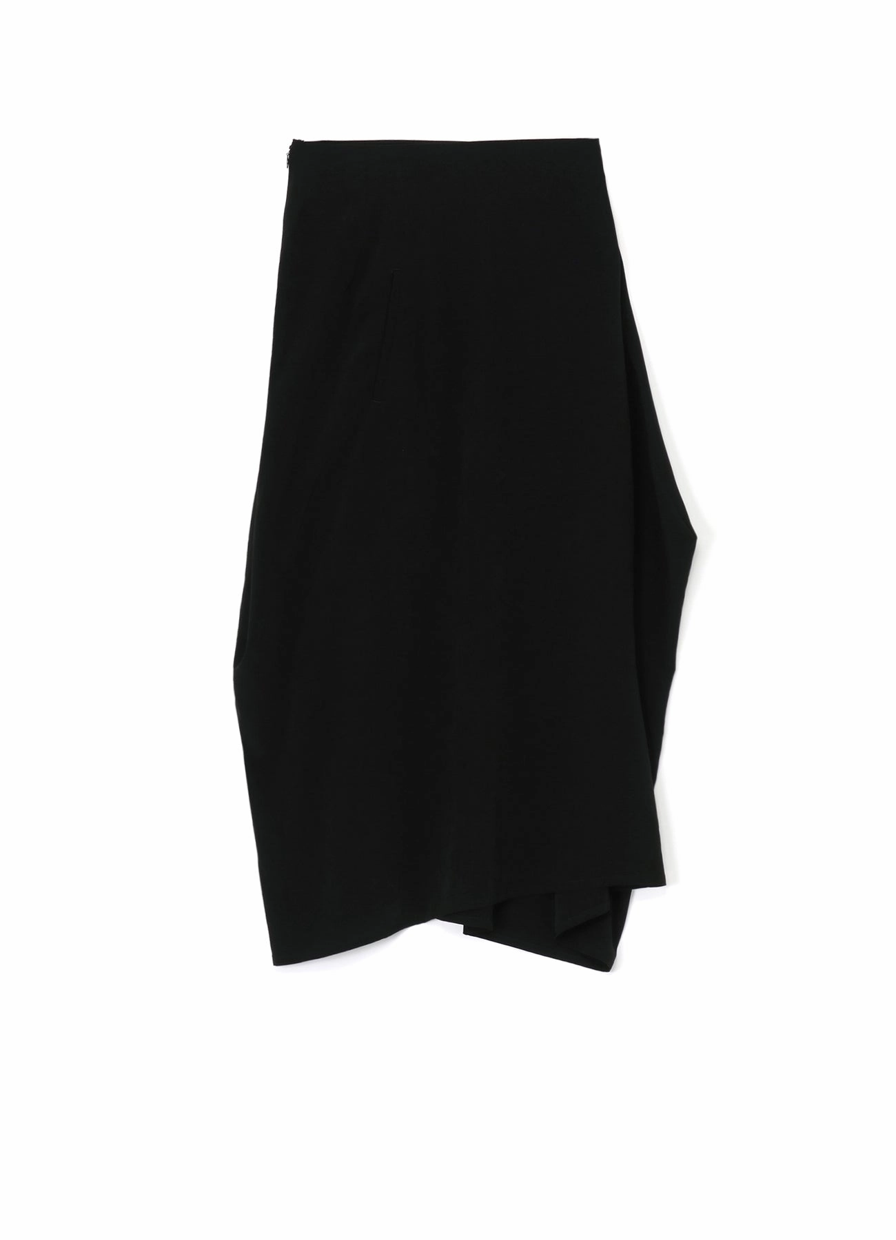 CREPE de CHINE PANEL TUCK FLARED SKIRT Layered Look