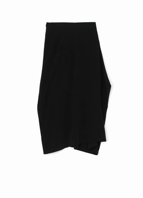 CREPE de CHINE PANEL TUCK FLARED SKIRT Layered Look