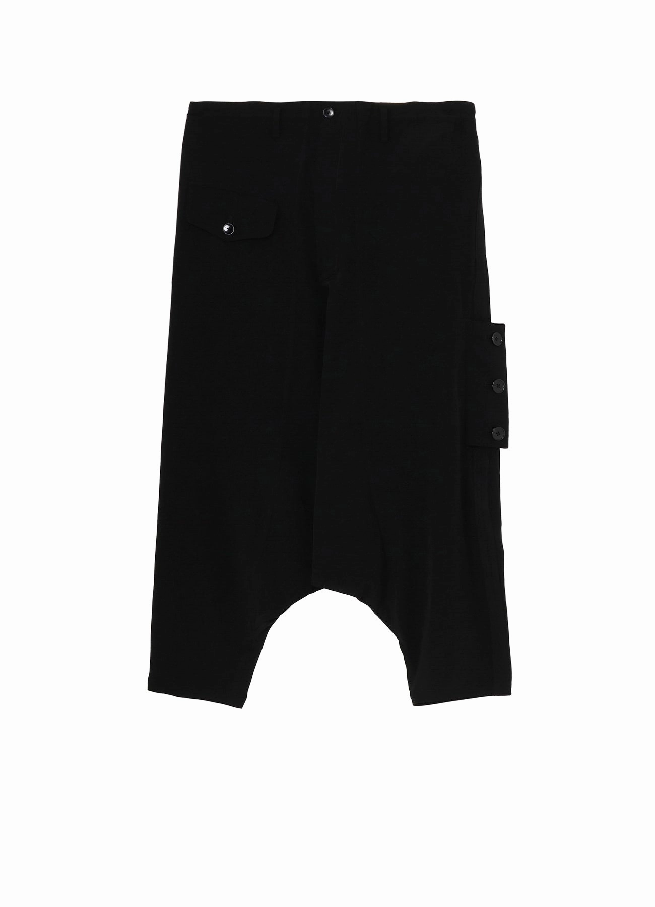 CREPE DE CHINE POCKET SAROUEL PANTS Sport Wear Fit Sleek Look