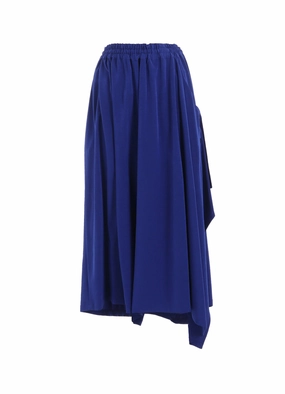 Outdoor Layer CREPE de CHINE SIDE CLOTH ELASTIC PANTS