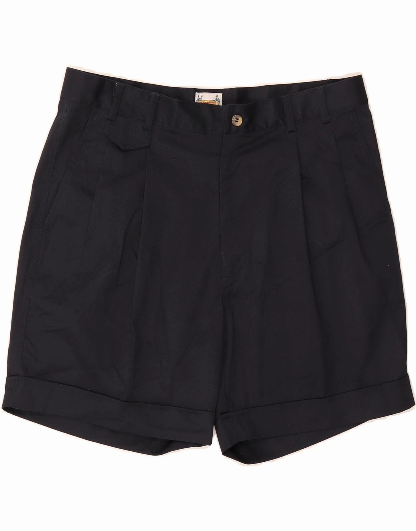 Bright Hues Flexible Fit Wear CORONA Mens Pegged Chino Shorts IT 52 XL W36  Navy Blue Polyester