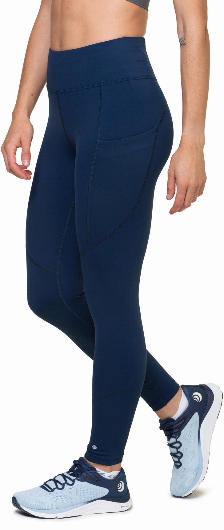 Ronhill Tech Womens Long Running Tights - Navy Breathable Fabric Maternity Wear