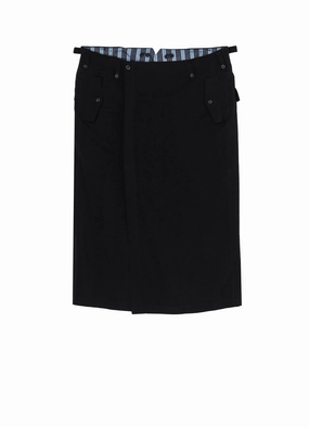 Cu/Ry/S WW PT SKIRT Rubberized Hem Sustainable Fabric