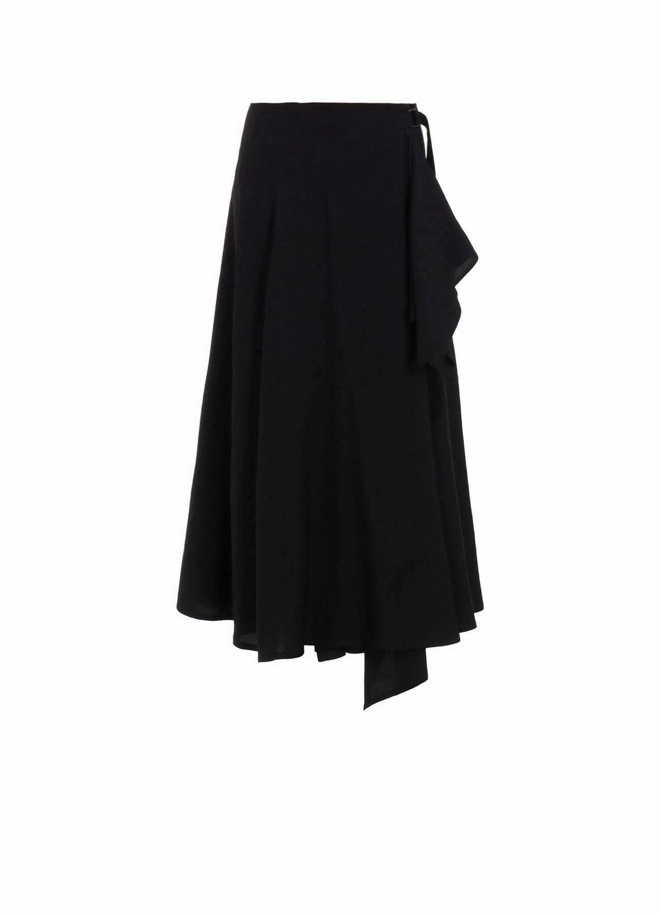 Long Wear Cu/W HIGH TWISTED GABARDINE FLARE WRAP SKIRT