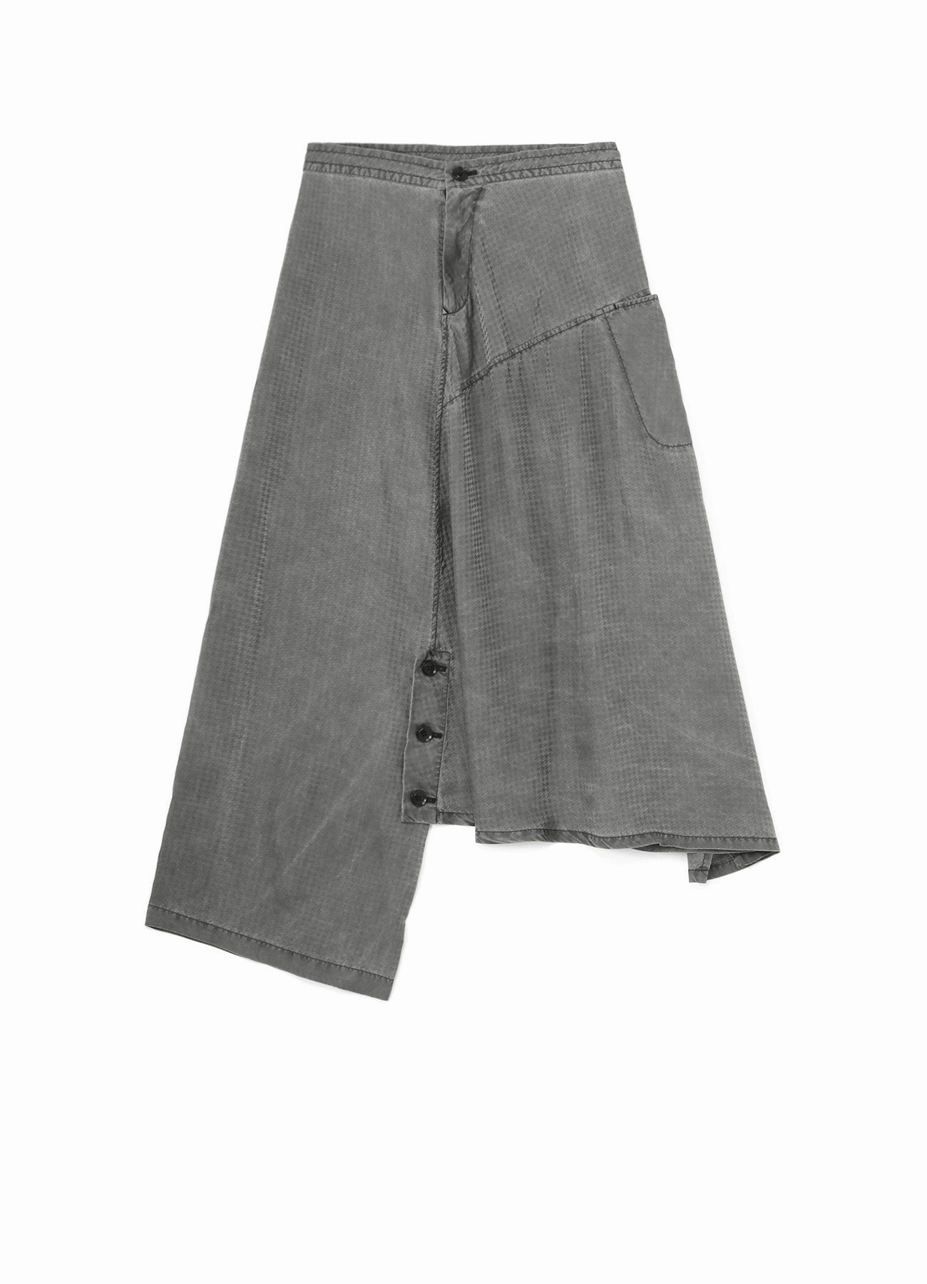 CUPRO HOUNDSTOOTH ASYMMETRIC PANTS Soft Interior