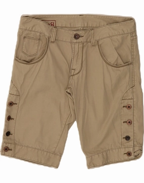 Chill Wear Cargo Pockets REPLAY Mens Casual Shorts W29 Small Beige Cotton