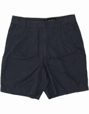 Versatile Design EDDIE BAUER Mens Pegged Chino Shorts W35 Large Navy Blue Cotton
