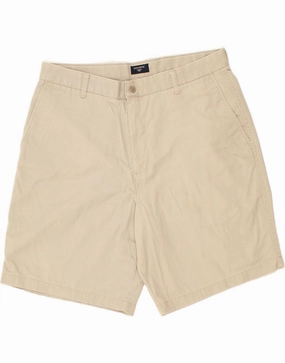 DOCKERS Mens Chino Shorts W36 Large Beige Cotton Chill Vibes rayon fabric