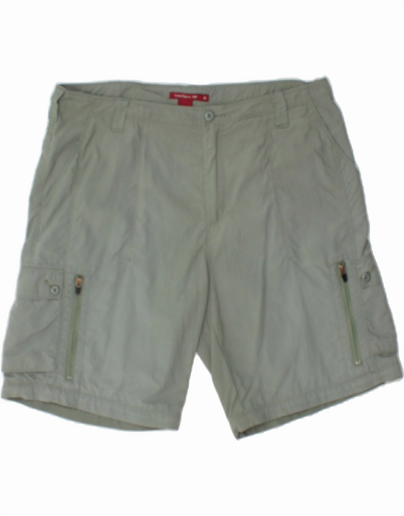 desert style VINTAGE Mens Cargo Shorts XL W38 Green Nylon