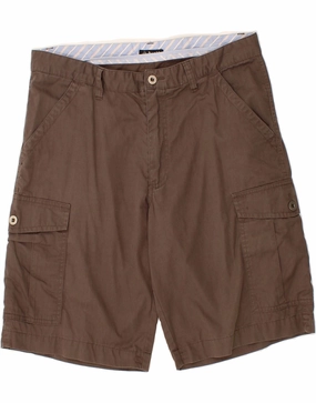 DACK'S Mens Cargo Shorts IT 52 XL W36 Brown Cotton Hassle free maintenance