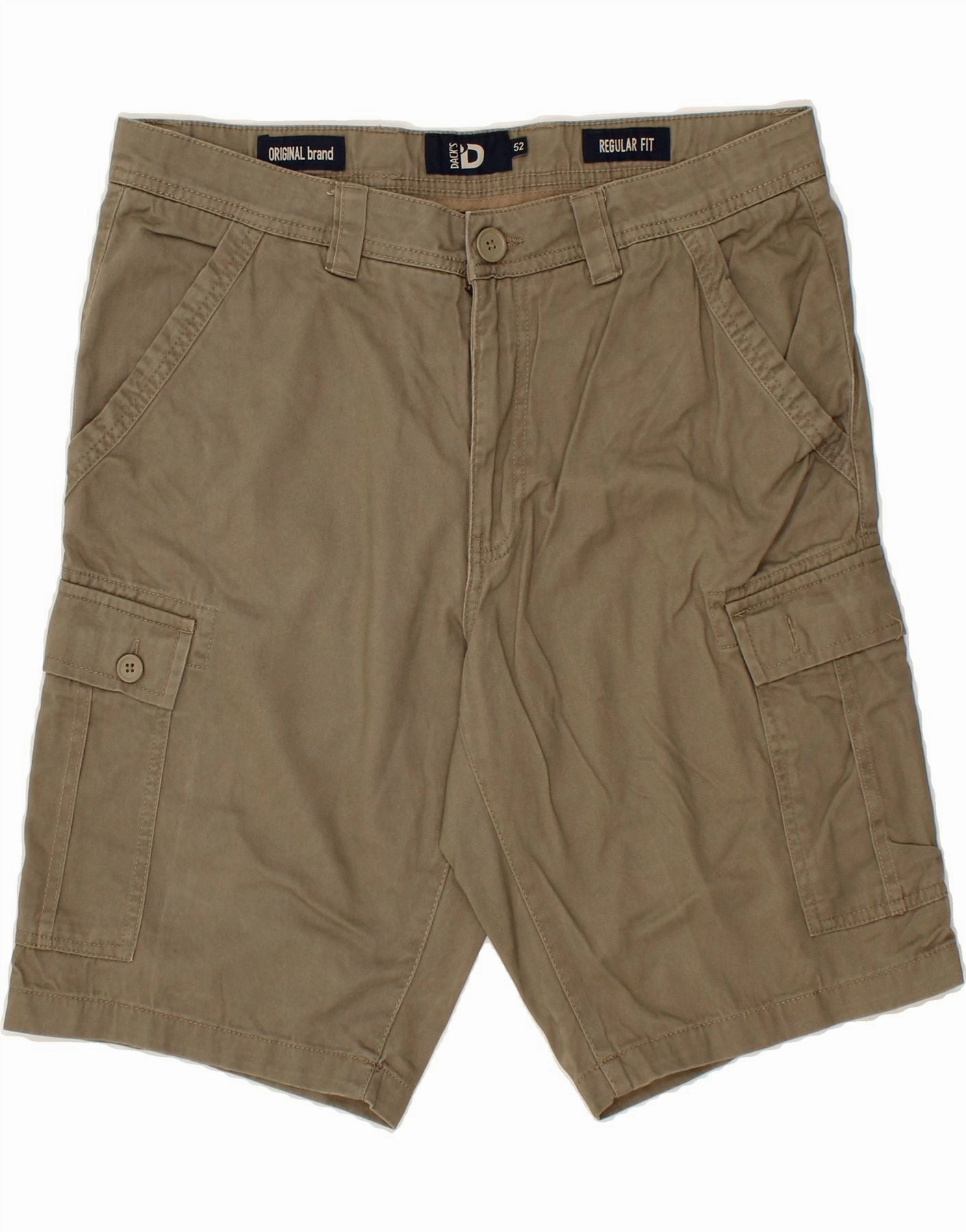 DACK'S Mens Cargo Shorts IT 52 XL W36  Grey Cotton Easy Style