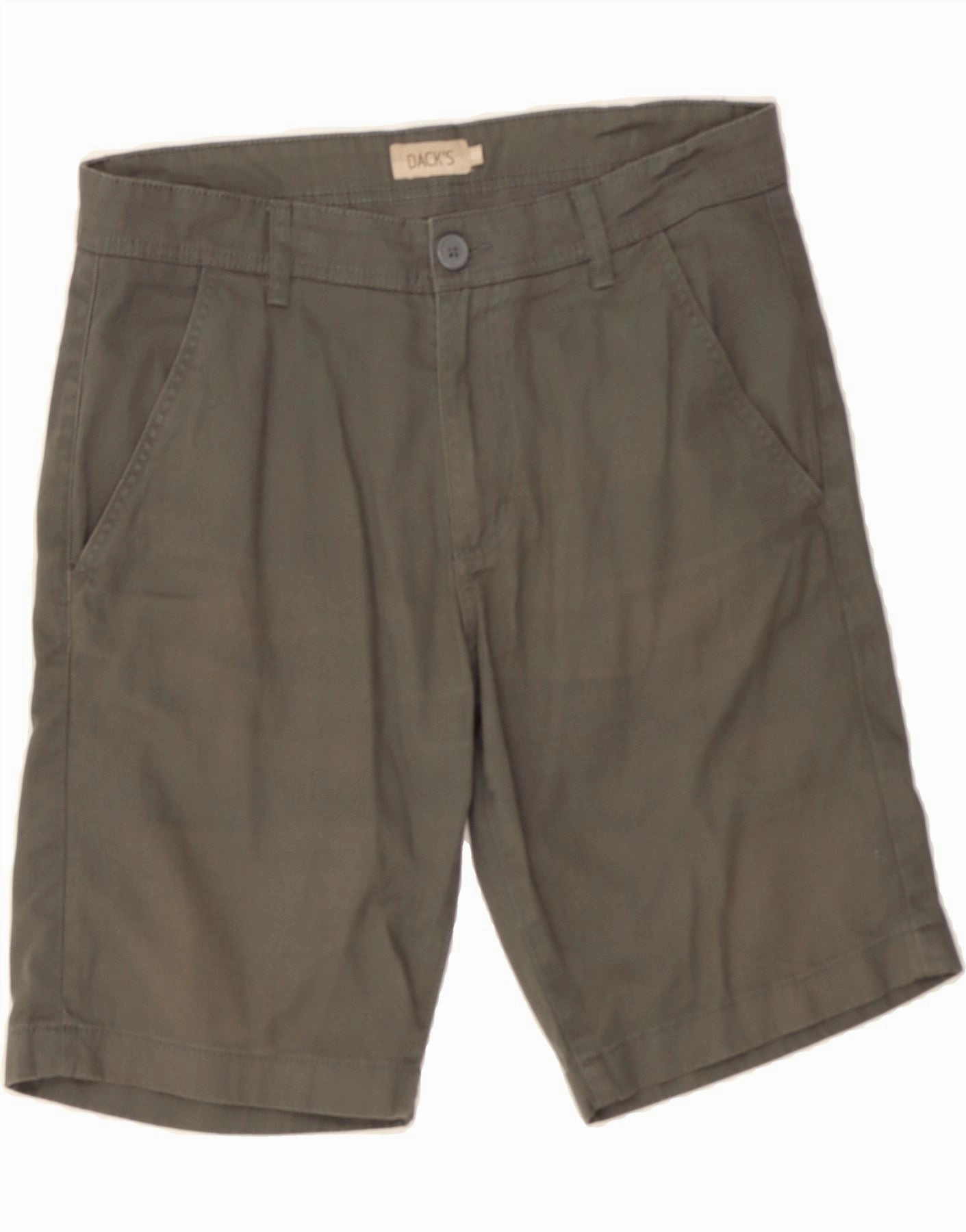 Breathable Comfort Wrinkle Resistant Finish DACK'S Mens Chino Shorts IT 48 Medium W32  Grey Cotton