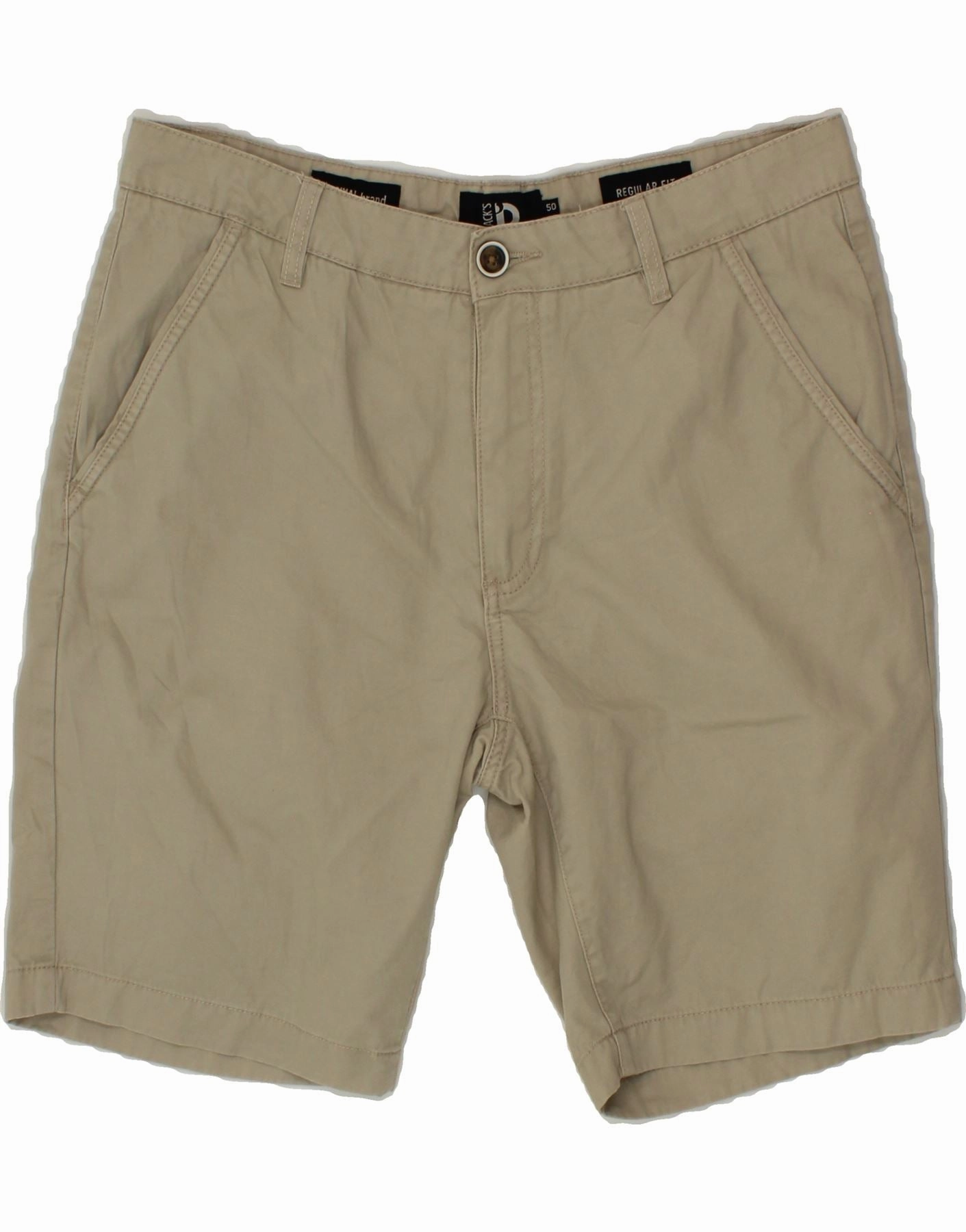 ReinforcedStressPoints DACK'S Mens Chino Shorts IT 50 Large W34  Beige Cotton