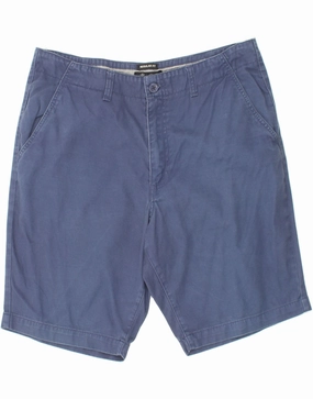 Minimal Comfort TemperatureRegulating DACK'S Mens Regular Fit Chino Shorts IT 50 Large W36  Navy Blue Cotton