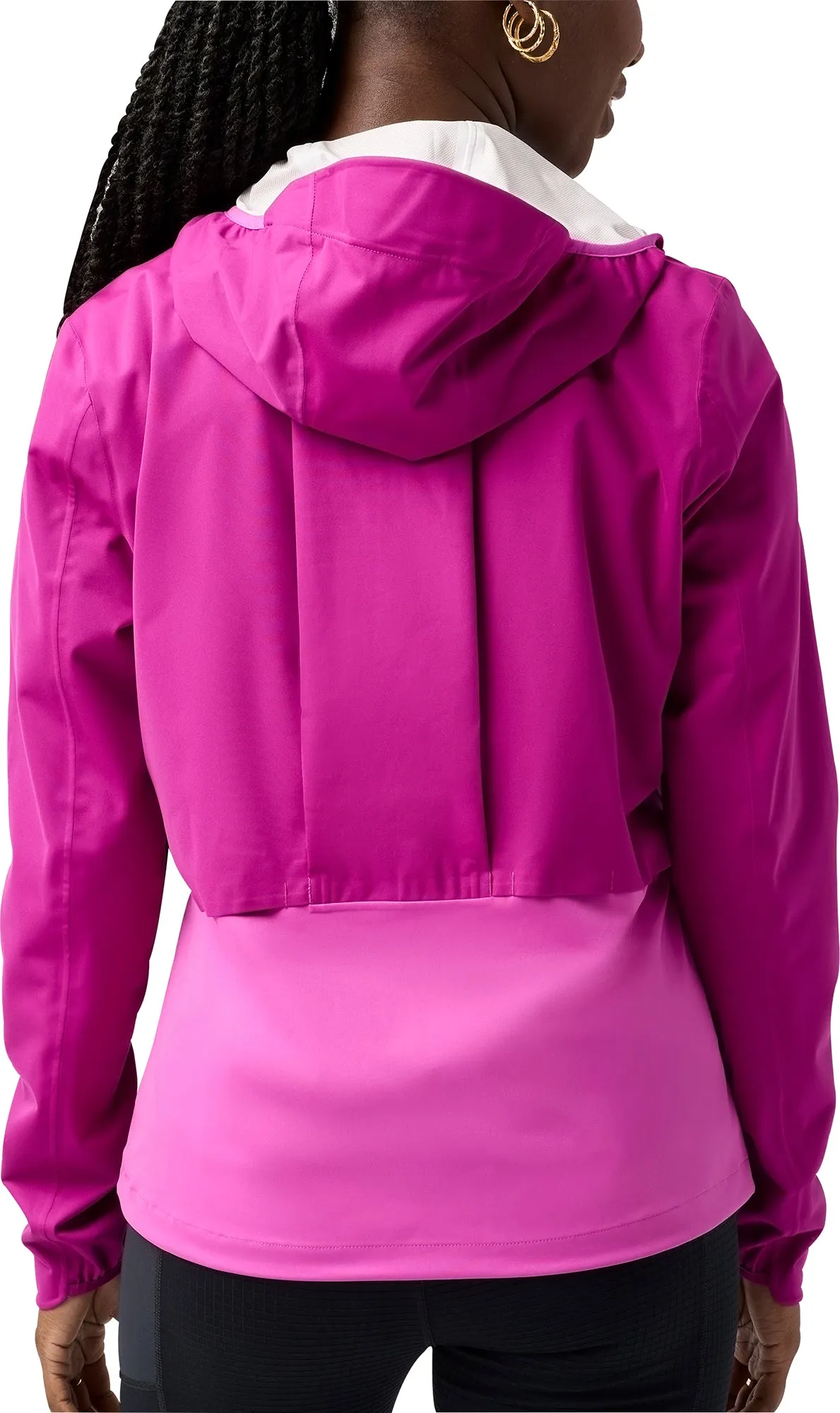 Brooks High Point 2.0 Waterproof Womens Running Jacket - Purple Model upcycled design