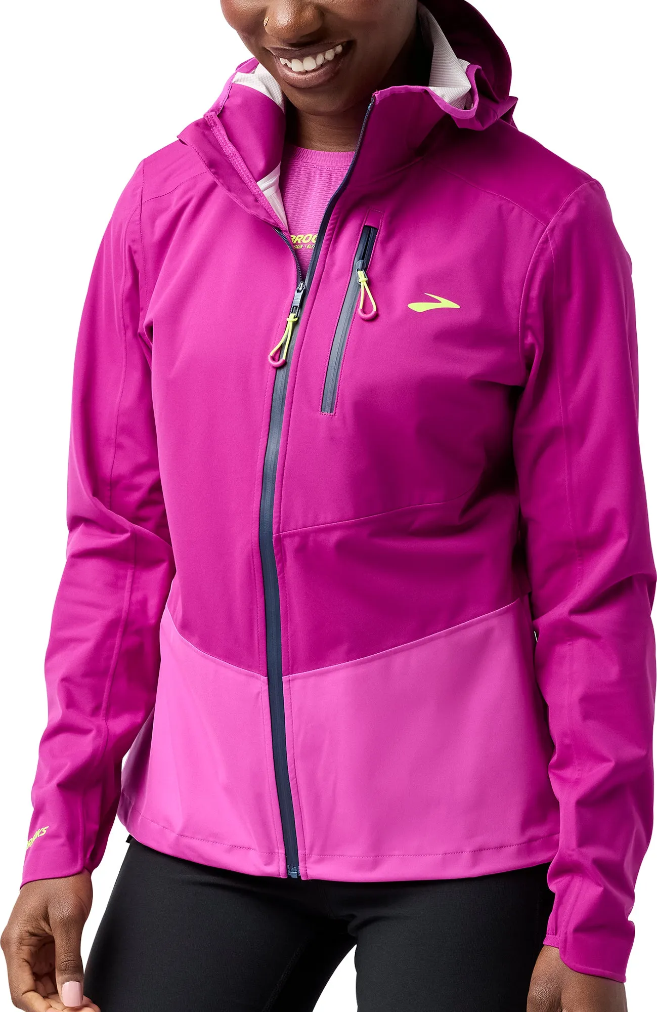 Brooks High Point 2.0 Waterproof Womens Running Jacket - Purple Lightweight Packable Build