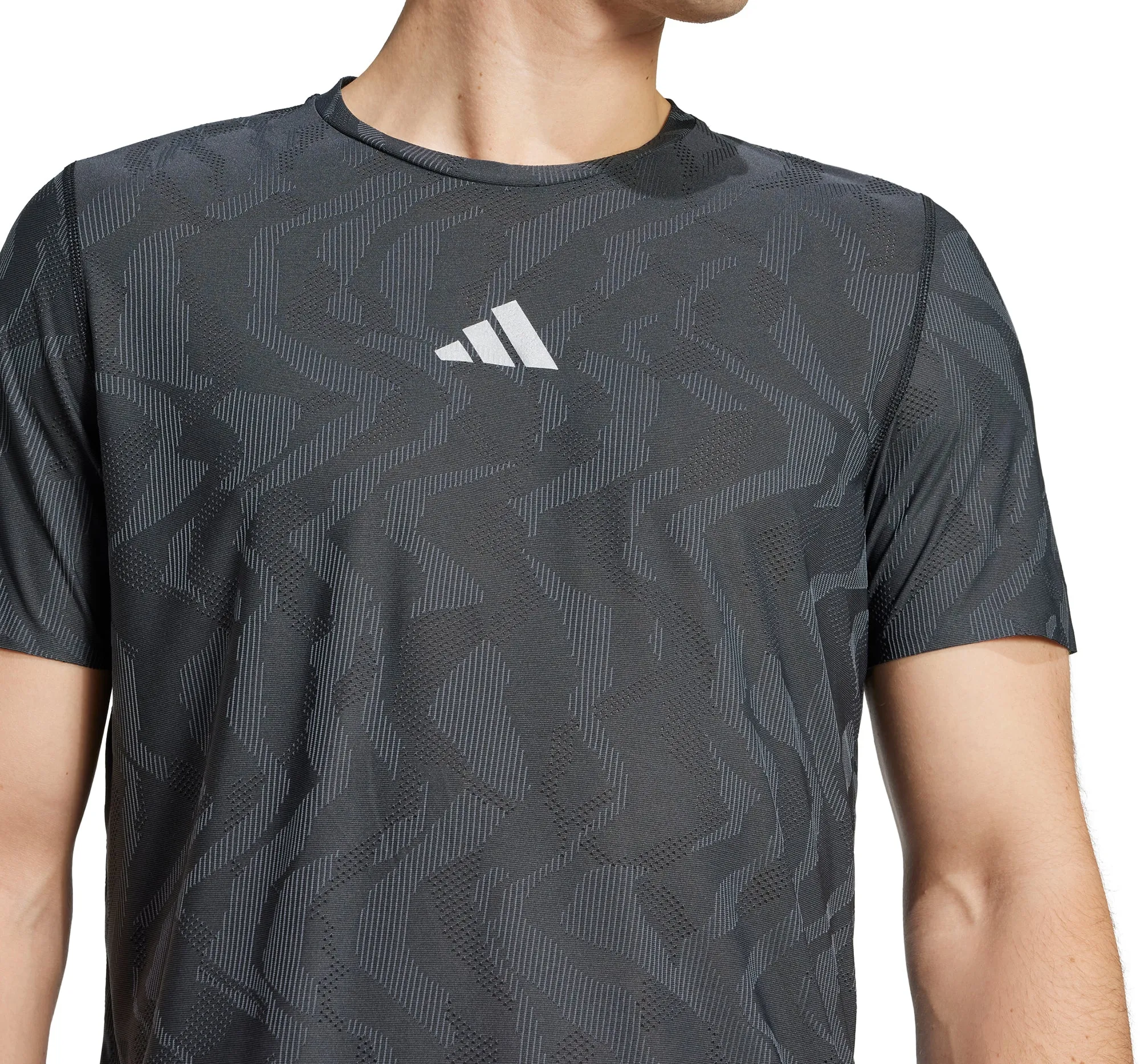 adidas Ultimate Engineered ClimaCool  Short Sleeve Mens Running Top - Black Summer Ready