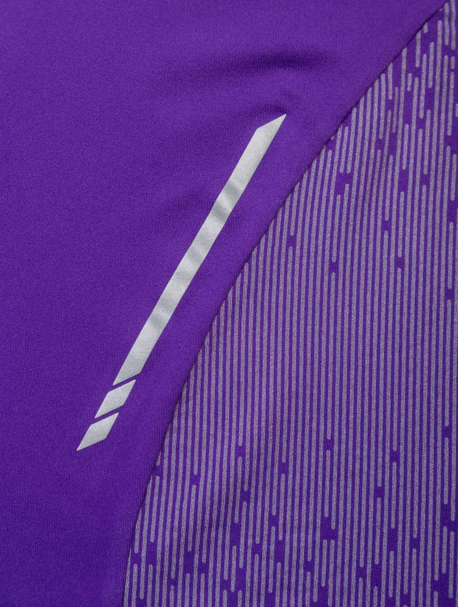 Non Fading Material Ronhill Tech Reflect Half Zip Long Sleeve Womens Running Top - Purple