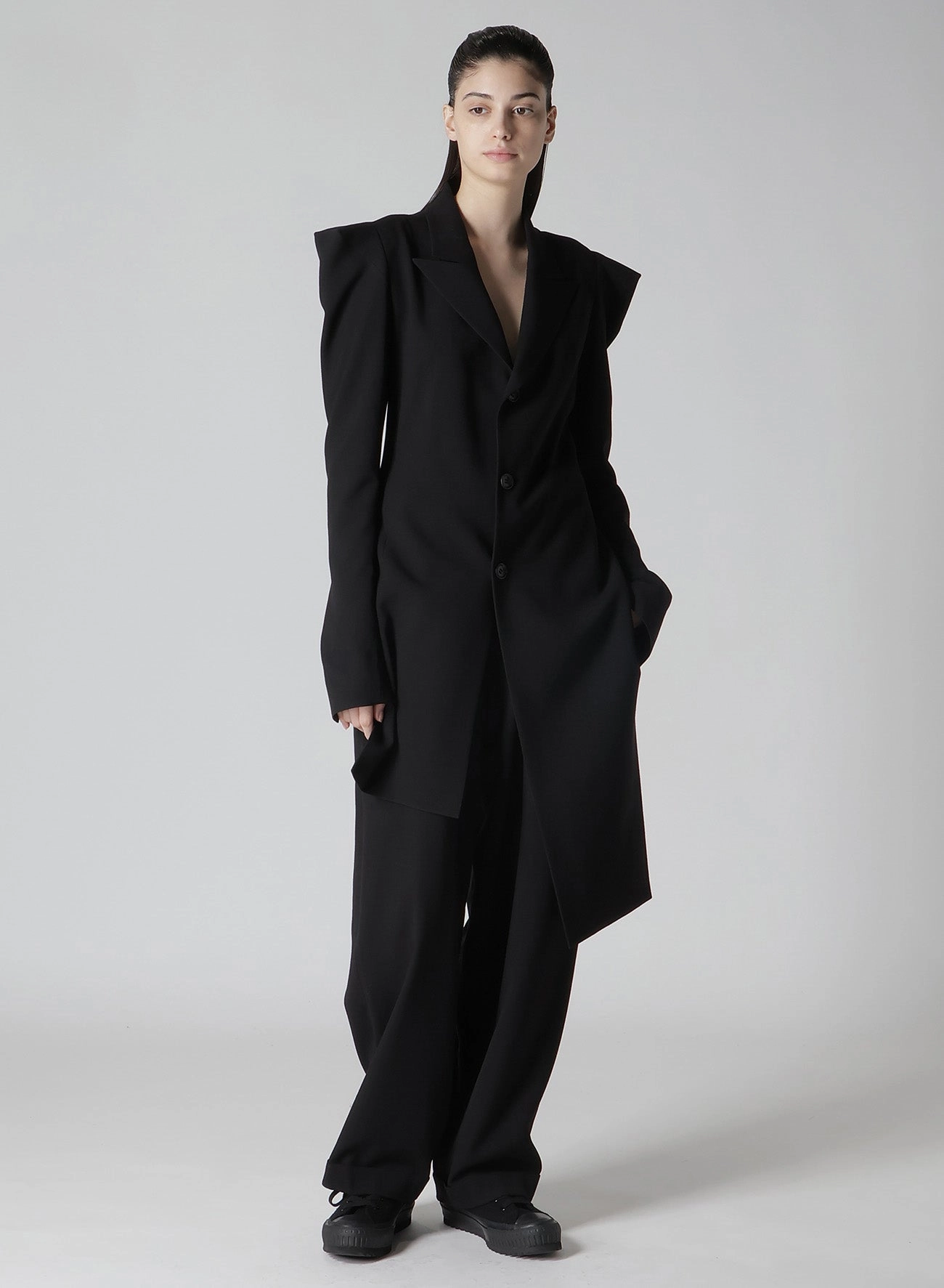 DAMAGED GABARDINE 2TUCKS PANTS Modern Style Modern Design