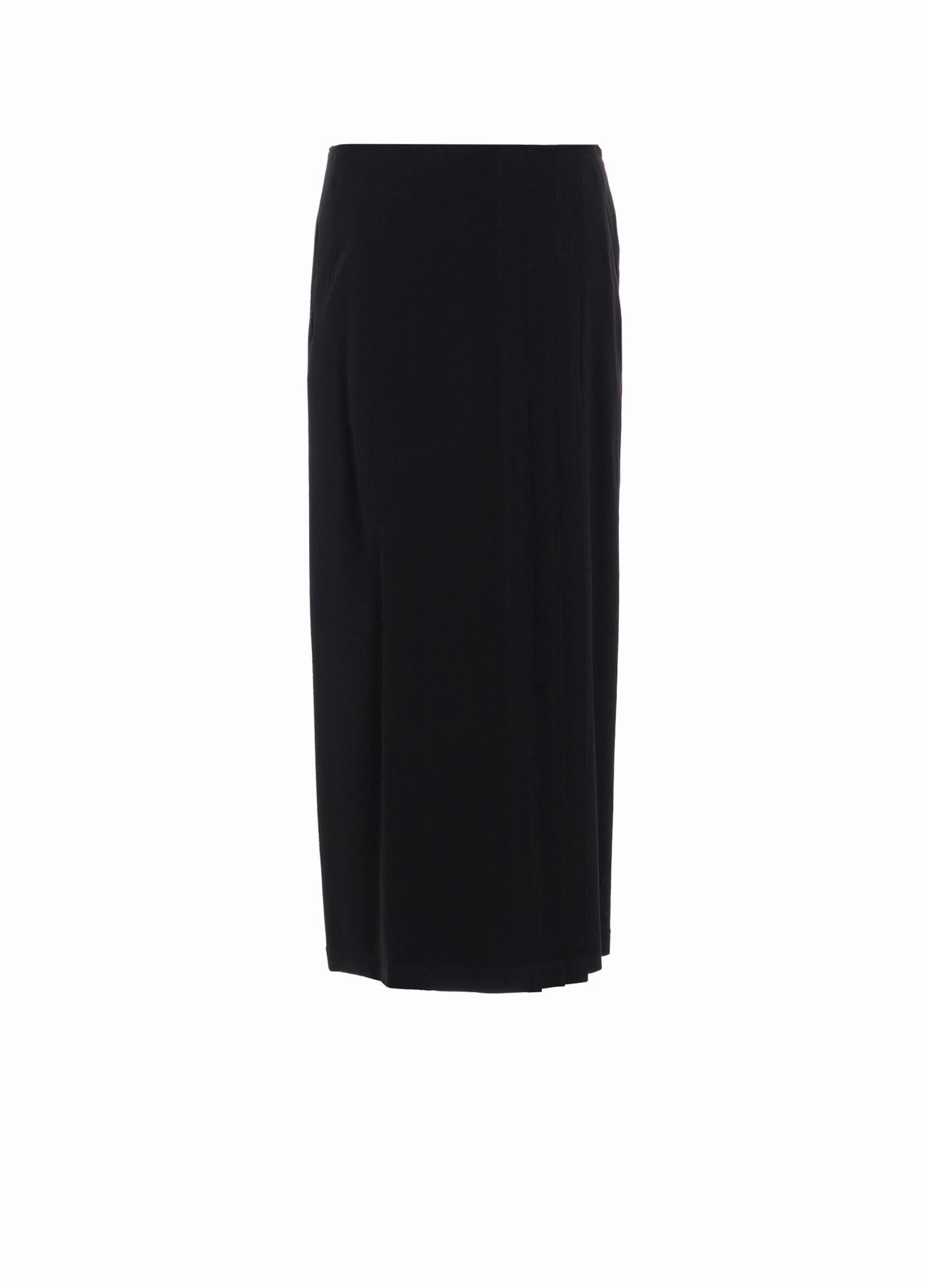 DAMAGED GABARDINE L TUCK DETAIL SLIM SKIRT Smart Layering Stretch Motion