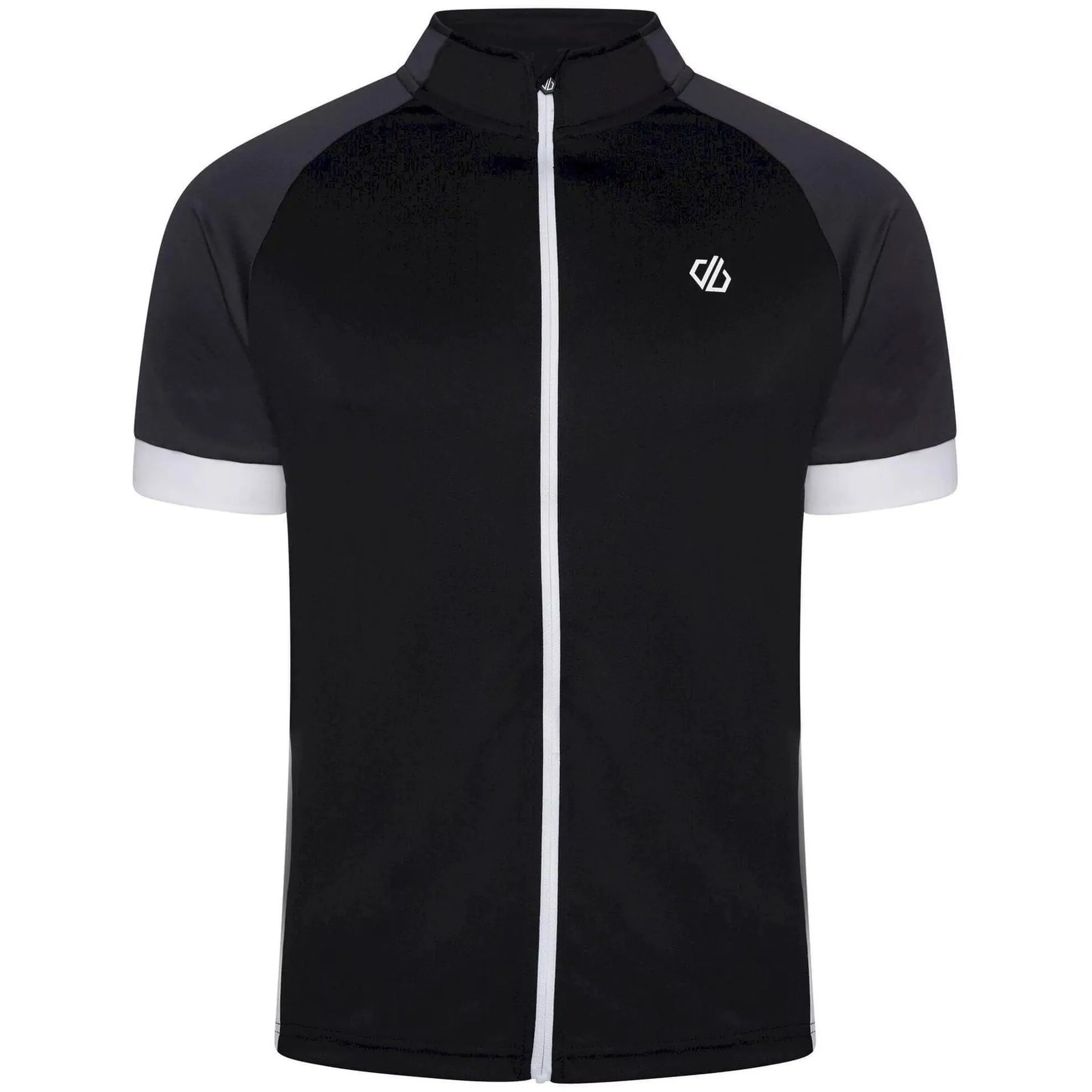 Dare2B Protraction Short Sleeve Mens Cycling Jersey - Black Minimal Comfort