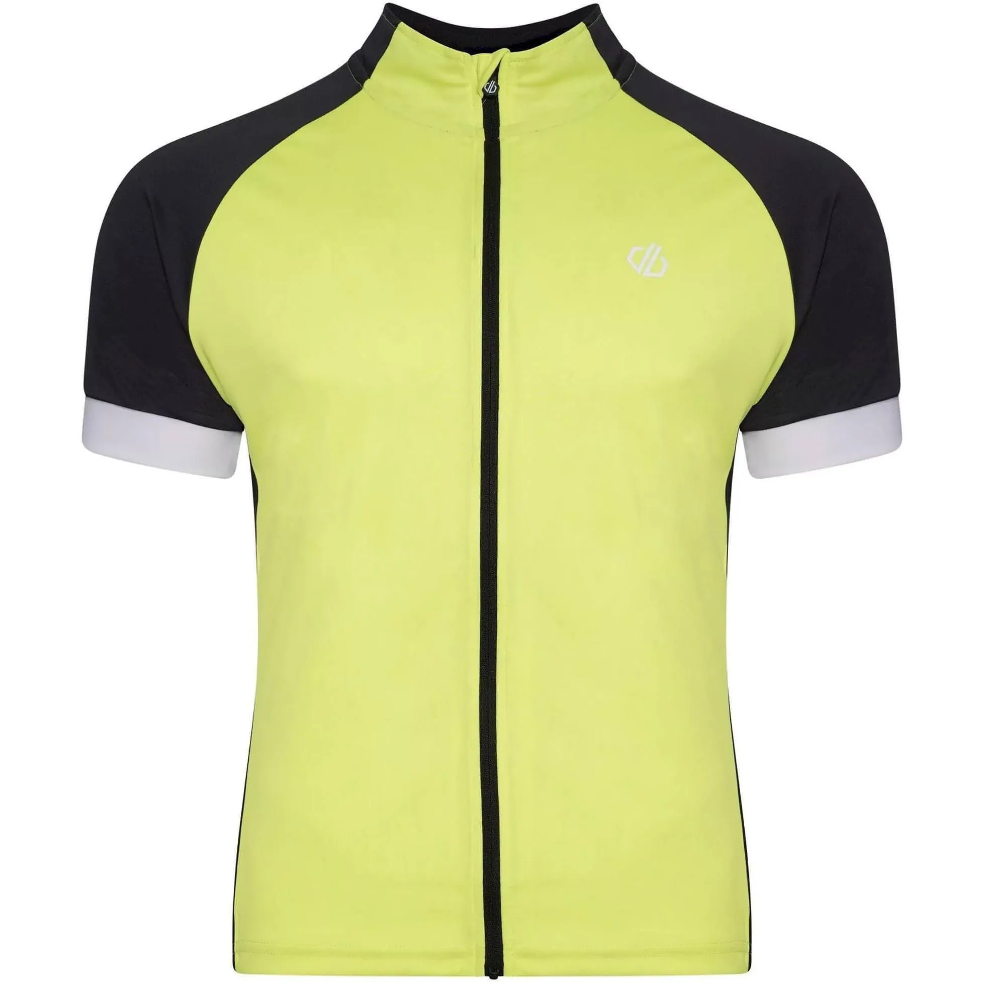 Casual Comfort Layer Garment Dyed Finish Dare2B Protraction Short Sleeve Mens Cycling Jersey - Yellow