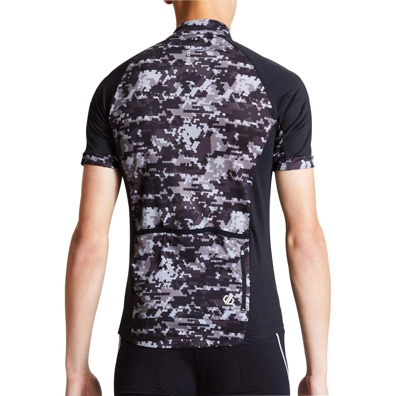Dare2B Stay The Course Short Sleeve Mens Cycling Jersey - Black Cozy Wear