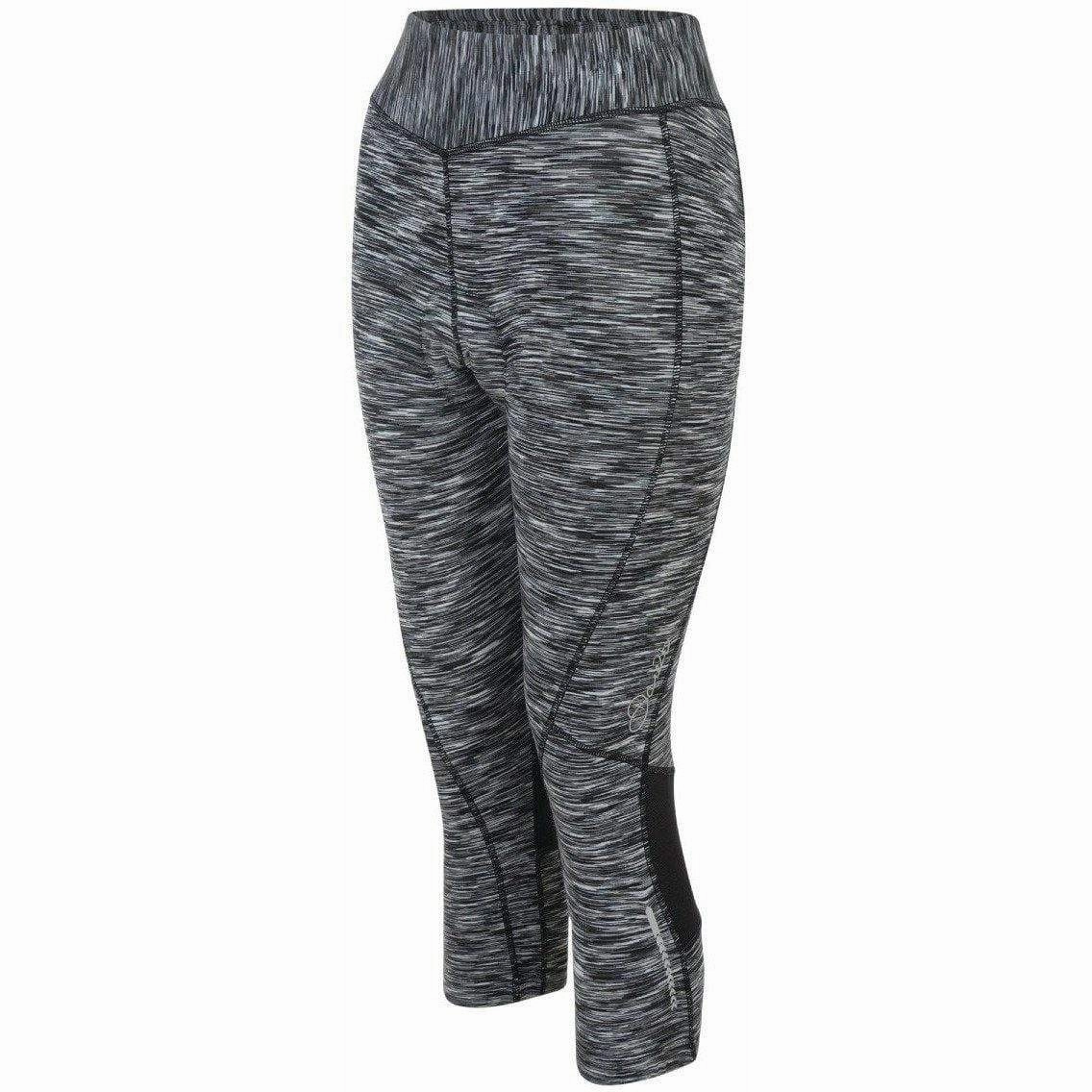 Dare2B Canny 3/4 Capri Womens Cycling Tights - Grey Compression Support Mountain Hike Body Shaping Budget Friendly