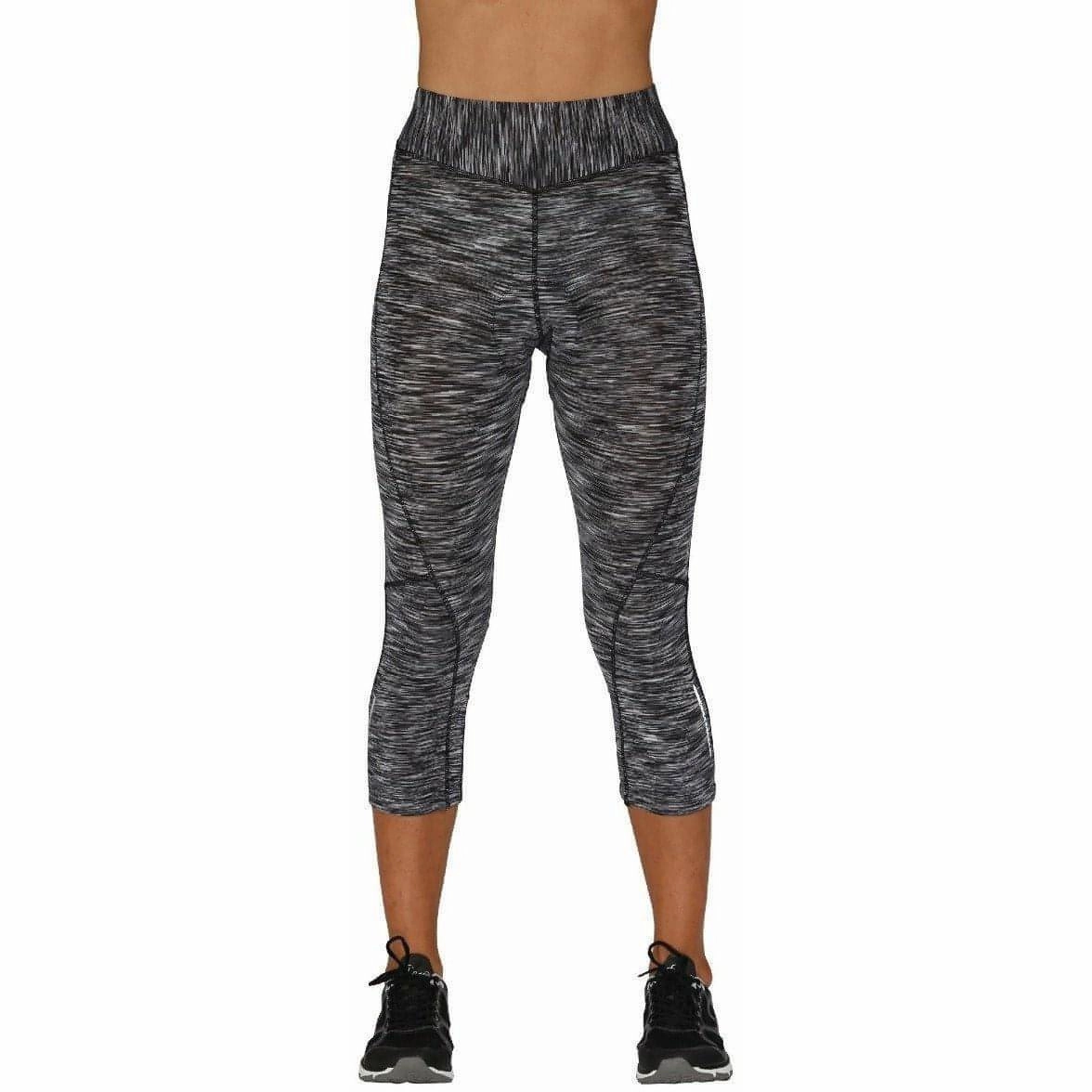 Dare2B Canny 3/4 Capri Womens Cycling Tights - Grey Smooth Finish