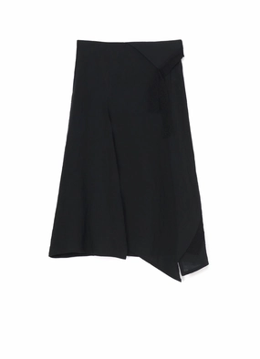 LINEN FLARE SKIRT TouchscreenCompatiblePockets Neutral Shade