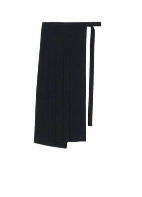 DE CHINE LOGWOOD B Y-PLEATED WRAP CLOTH NonChafingEdges