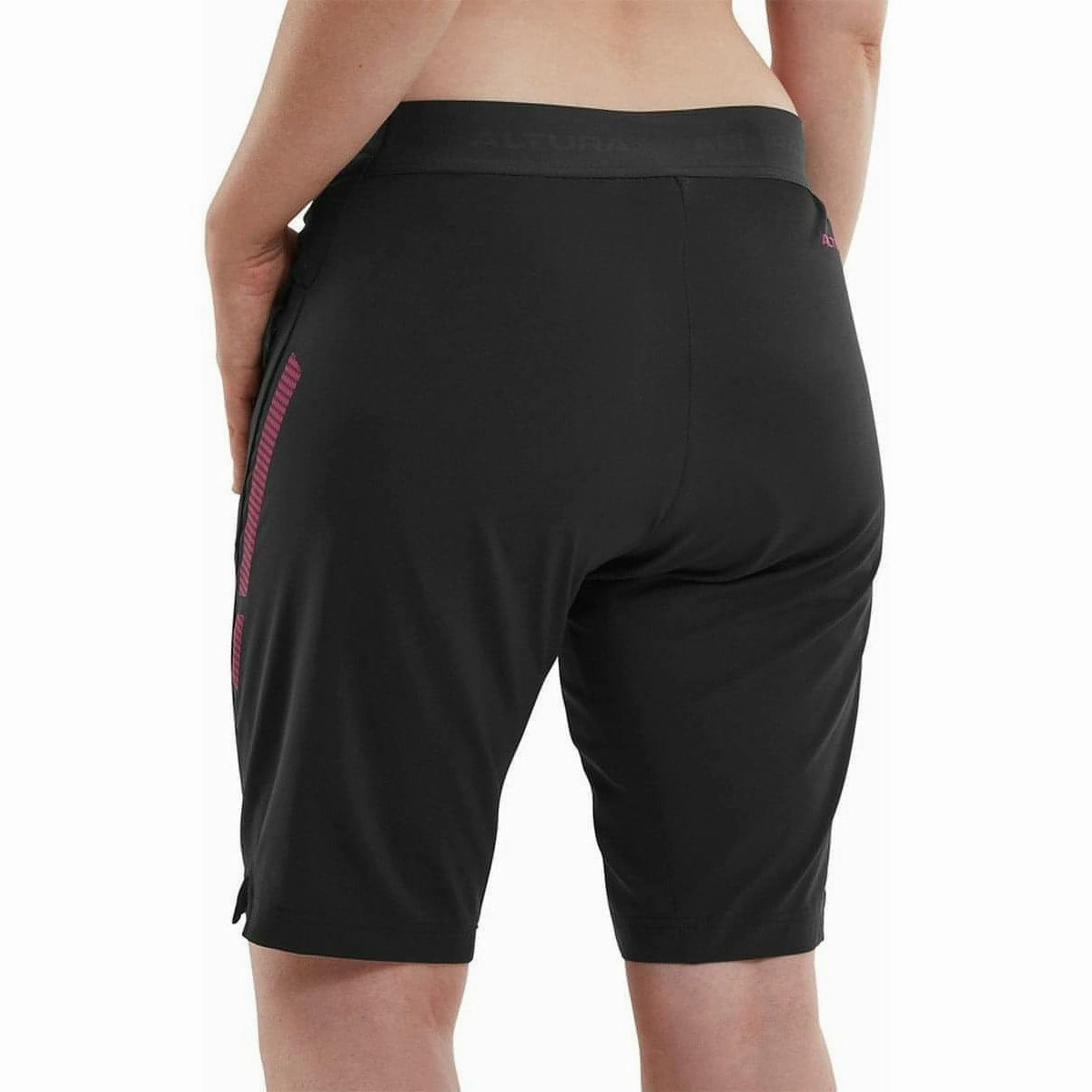 Altura Nightvision Lightweight Womens Baggy Cycling Shorts - Black RollUpFasten Sporty Comfort