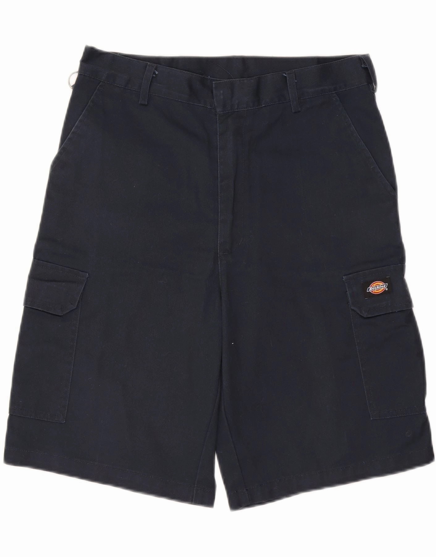 service industry homecoming DICKIES Mens Cargo Shorts W32 Medium  Navy Blue Polyester