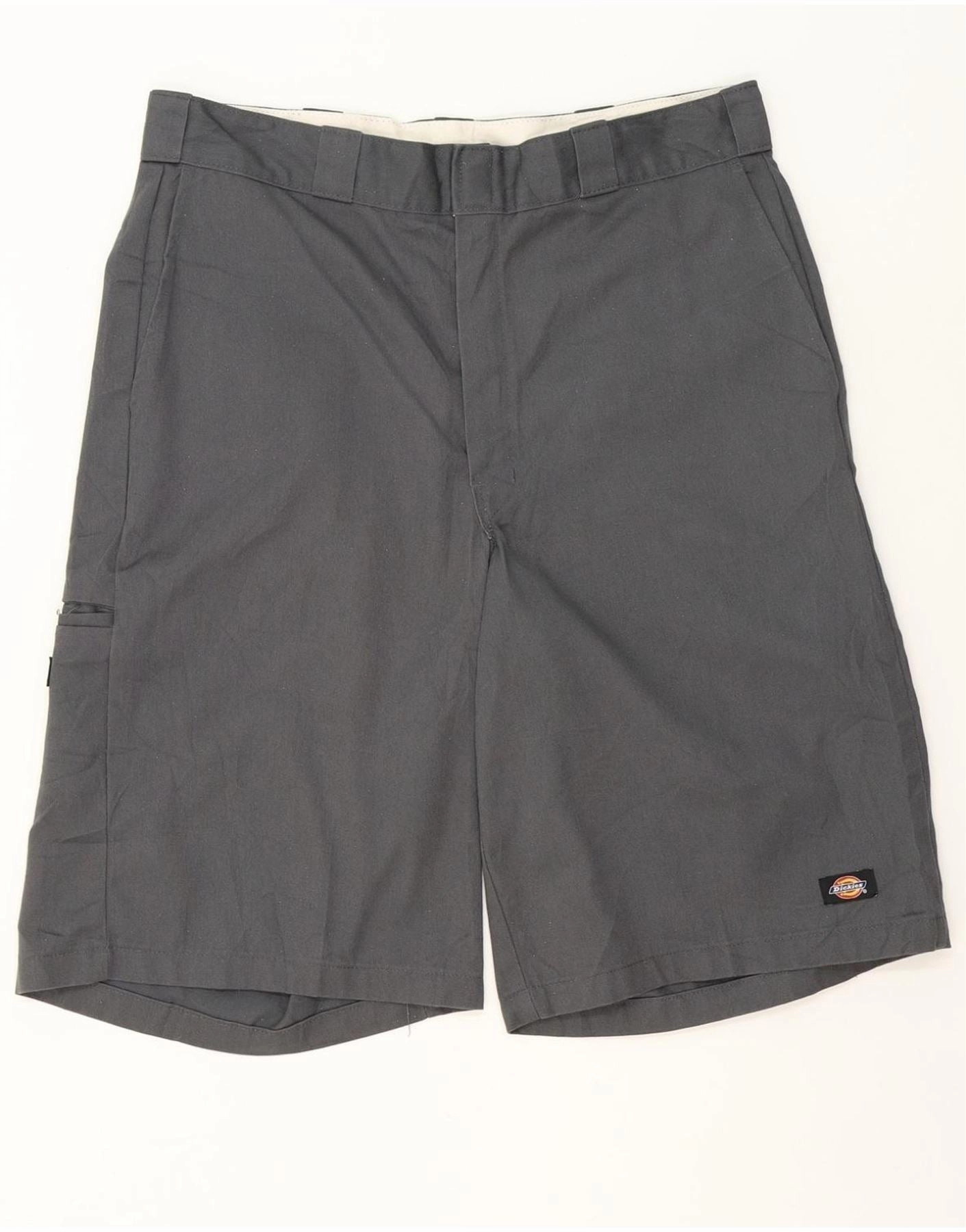 DICKIES Mens Cargo Shorts W36 Large  Grey Polyester clean look Exclusive Design