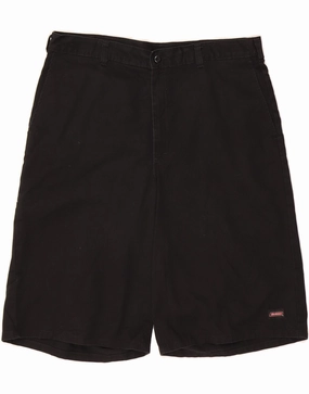 Elastic waist Comfy Motion DICKIES Mens Chino Shorts W38 XL  Black Polyester