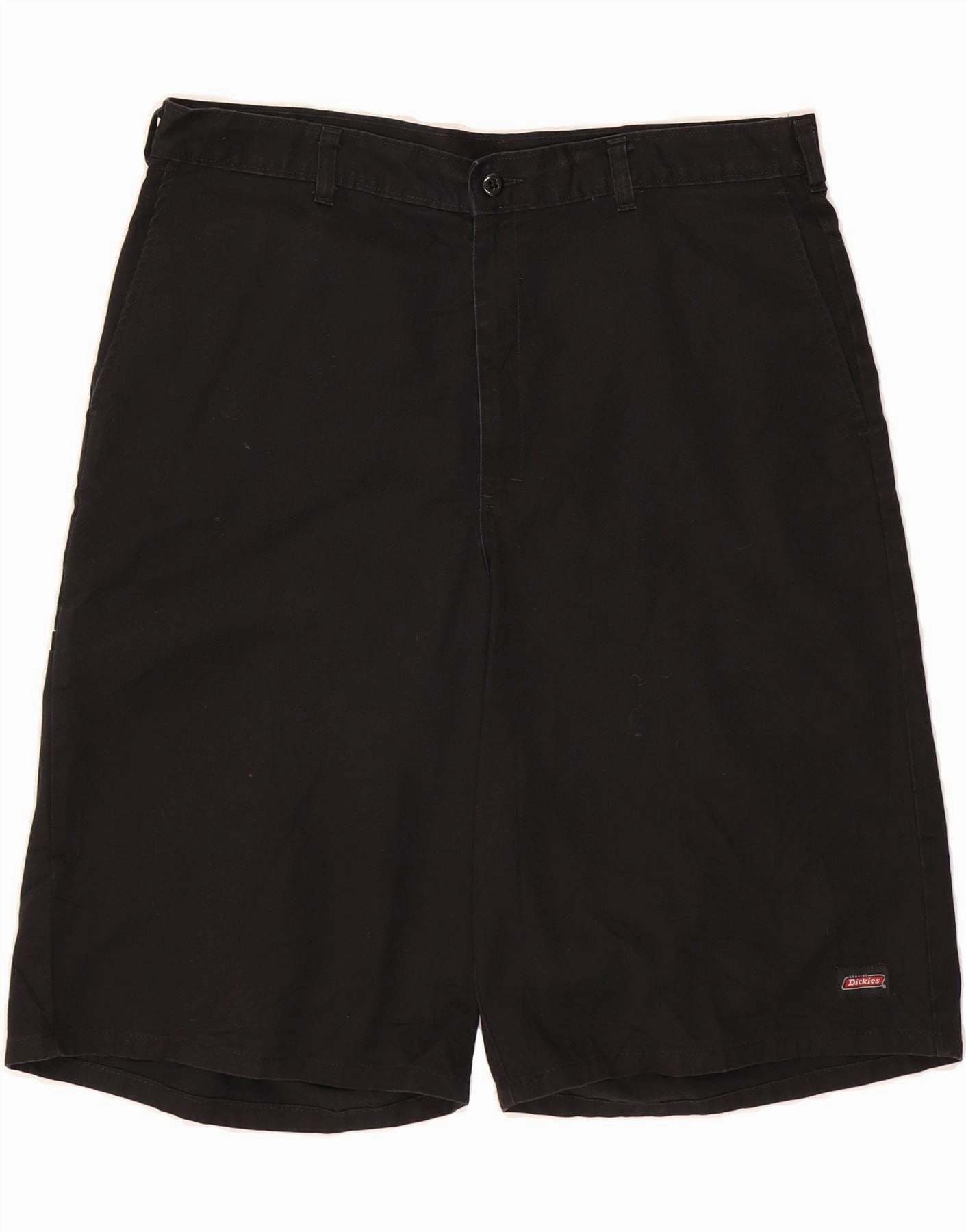 Elastic waist Comfy Motion DICKIES Mens Chino Shorts W38 XL  Black Polyester