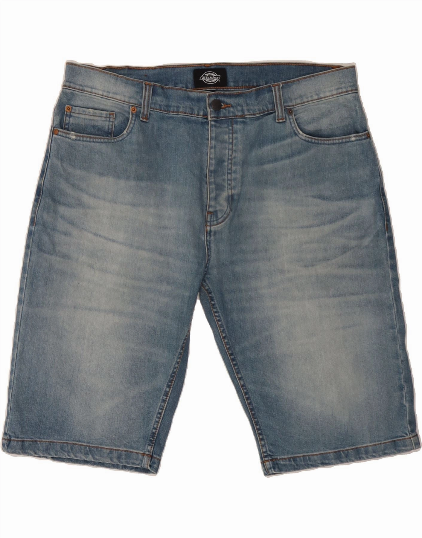 Sporty Stretch Fit Move Friendly DICKIES Mens Denim Shorts W38 XL Blue Cotton