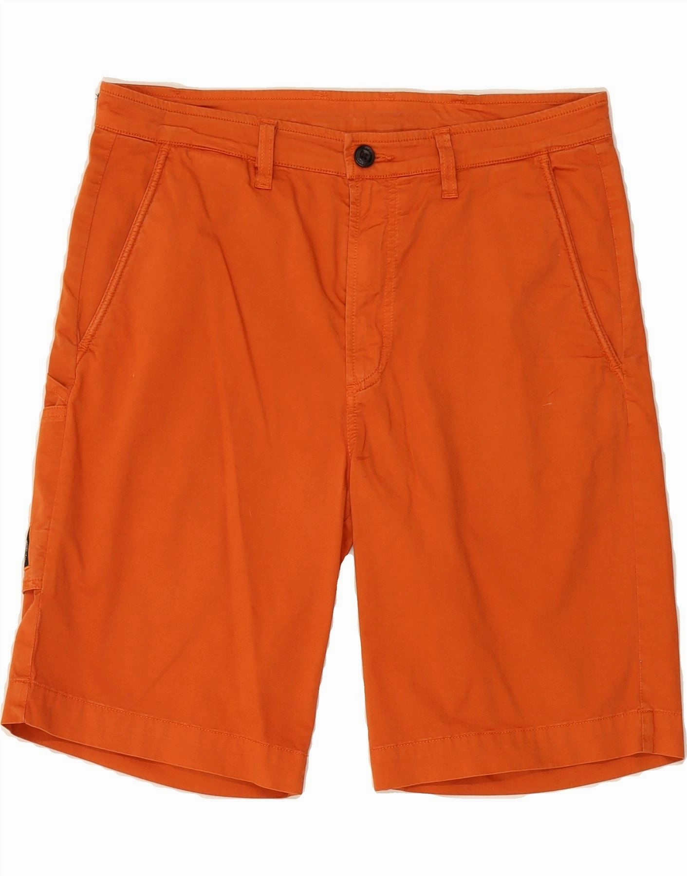 DIESEL Mens Cargo Shorts W30 Medium Orange Cotton Stretch Wear