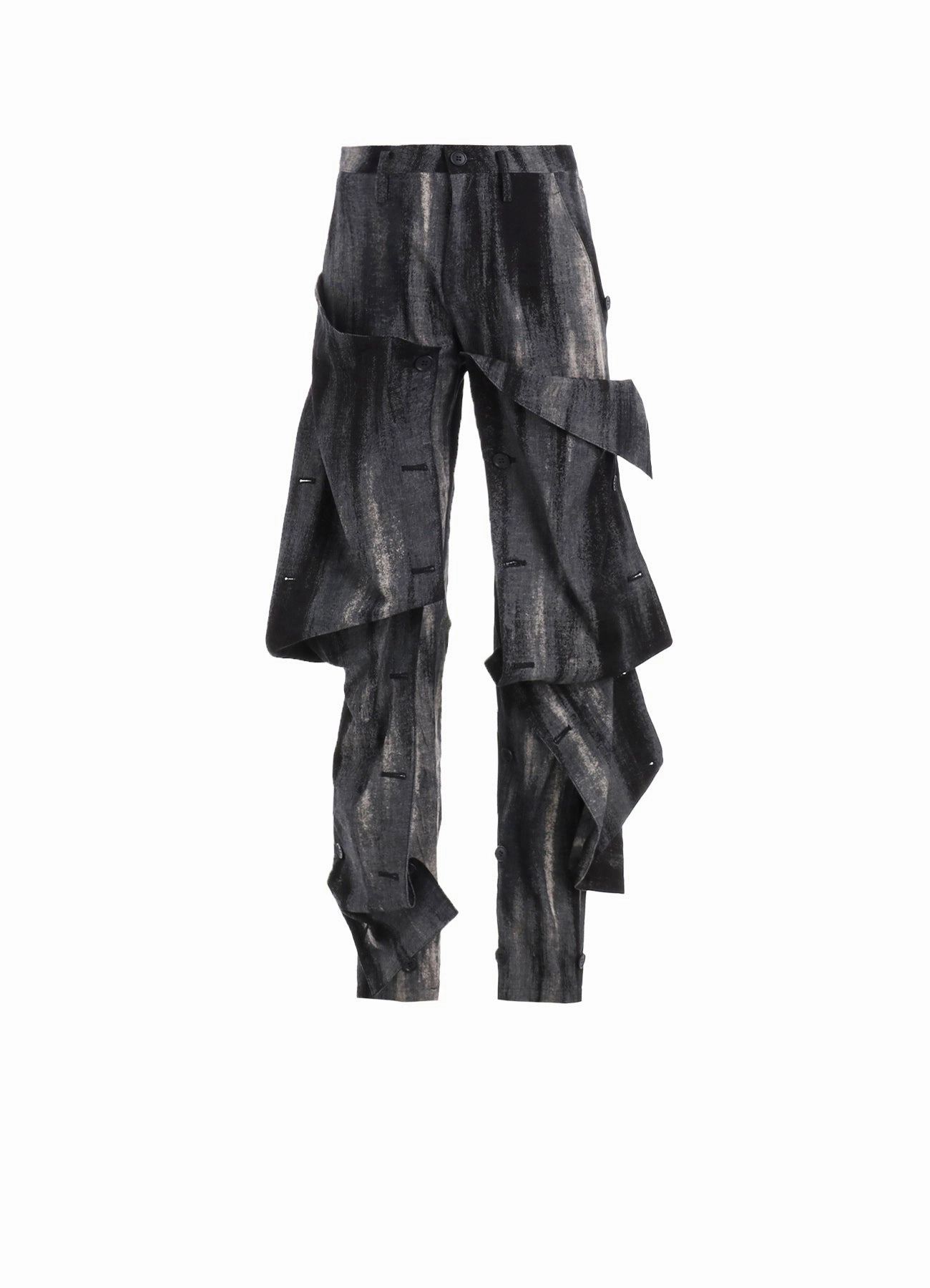 DISCHARGE PT DENIM BUTTON DETAIL PANTS All Purpose Wear