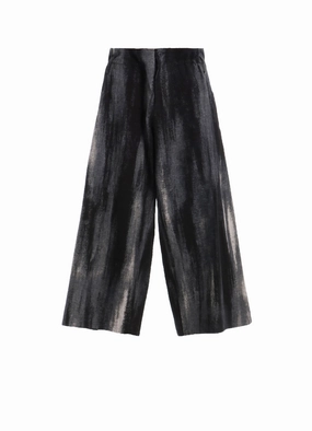 DISCHARGE PT DENIM WAIST STRING TUCK PANTS Straight Leg