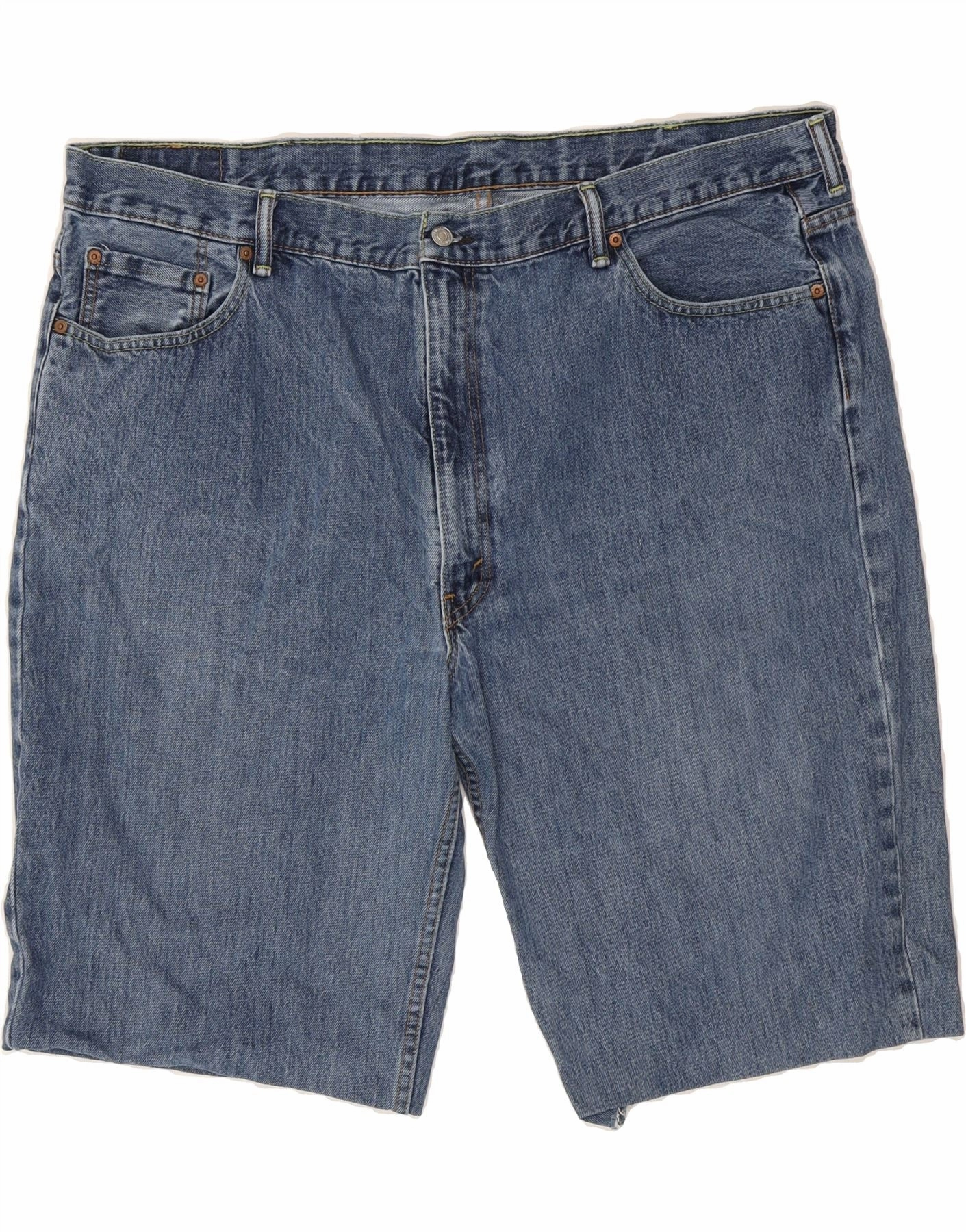 LEVI'S Mens 550 Denim Shorts W48 4XL Blue Cotton Easy Fit Wear food industry