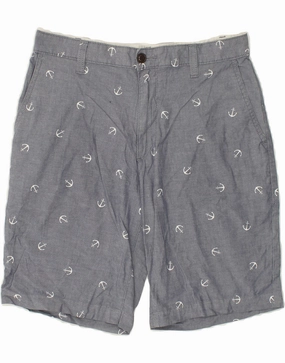 Anti - odor DOCKERS Mens Abstract Pattern Chino Shorts W30 Medium  Grey Cotton