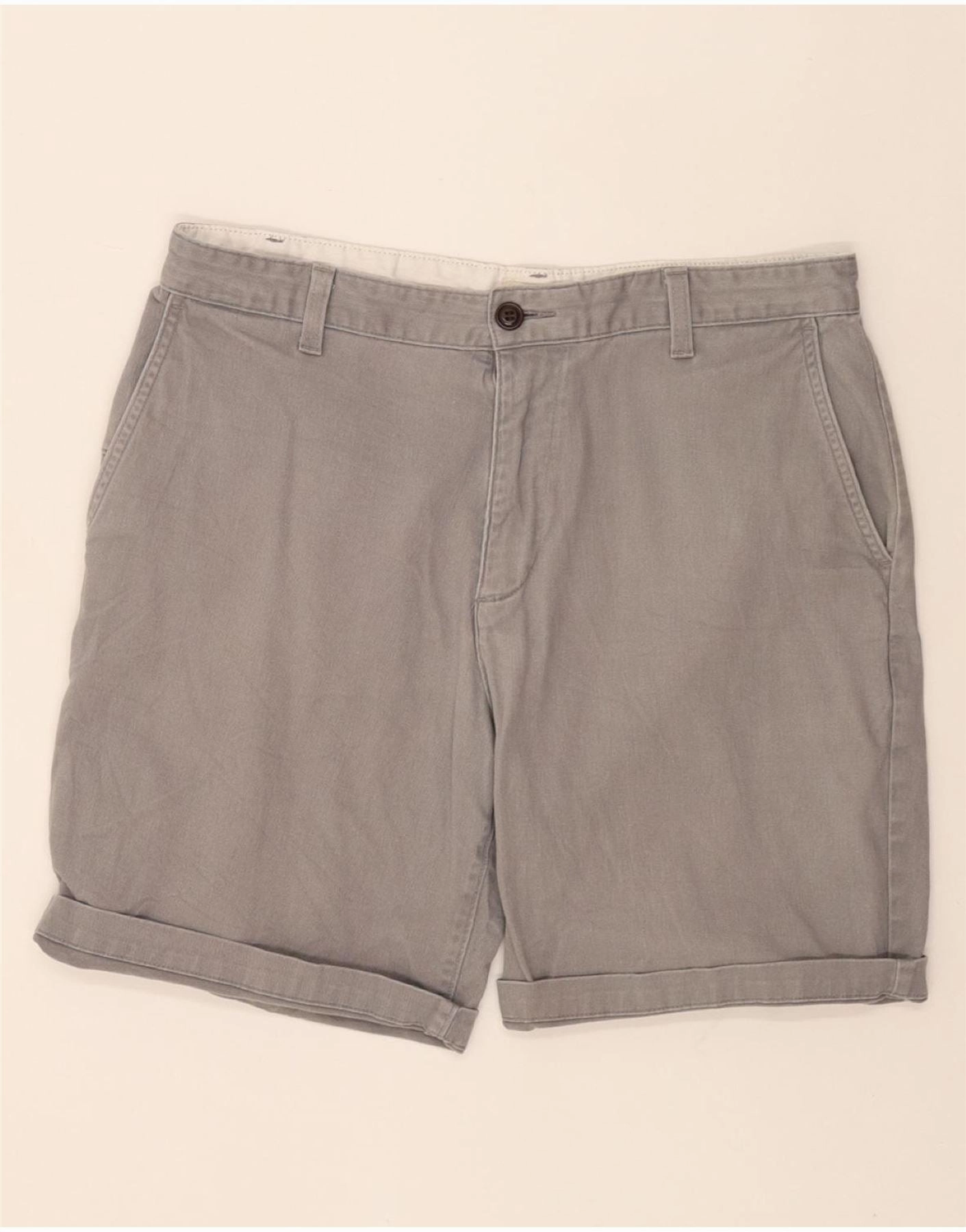 Non Cling Material SeamlessConstruction DOCKERS Mens Cargo Shorts W32 Medium Grey Cotton