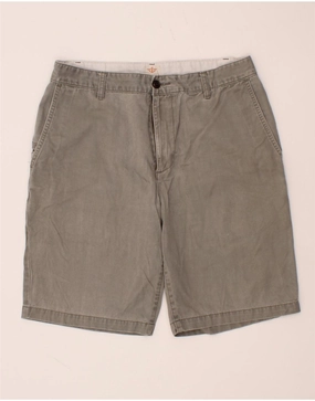 DOCKERS Mens Cargo Shorts W32 Medium Grey Cotton Sweat Resistant Coating Functional Fit