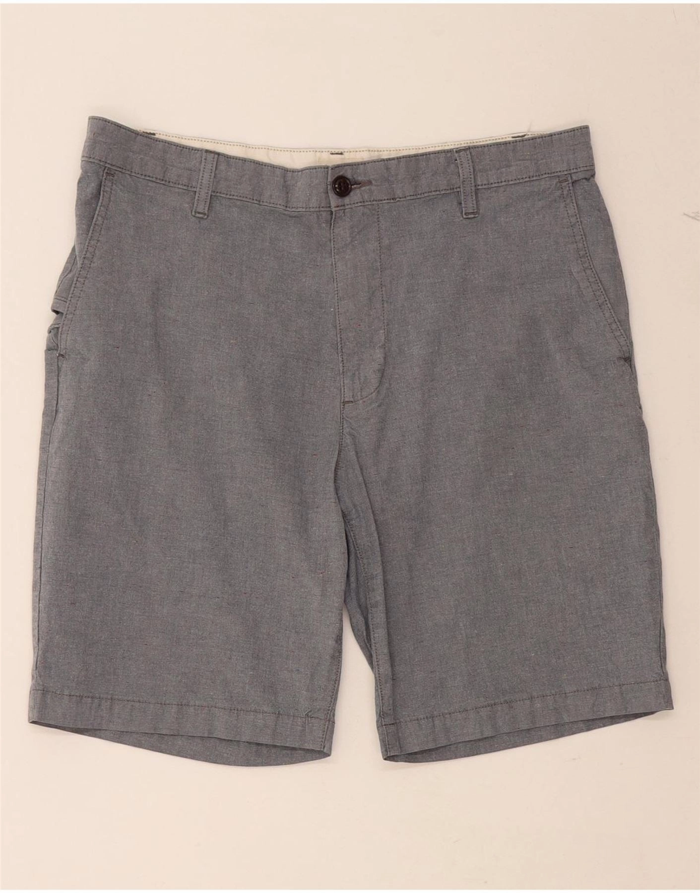 DOCKERS Mens Cargo Shorts W33 Medium Grey Cotton Core Fit silk blend